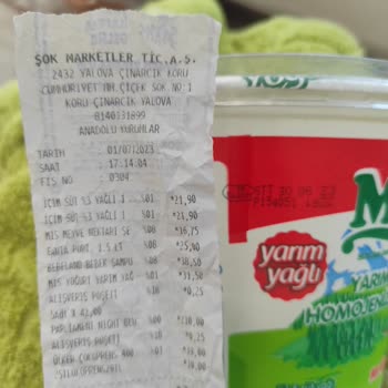Şok Market Tarihi Geçmiş Yoğurt Satılıyor