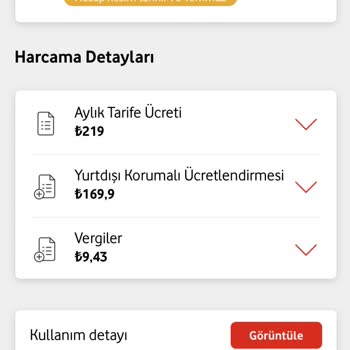 Vodafone Yurt Dışı Kullanmadığım İlave İnternet Ücretinin İade Edilmesi