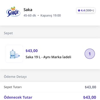 Saka Su Bursa Nilüfer Getir Su Saka