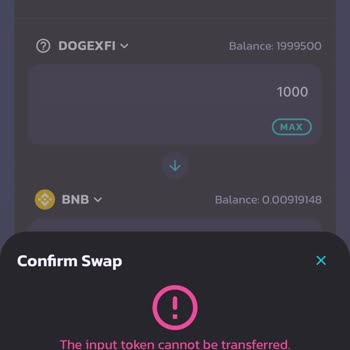 Binance defi hesabı üzerinden PANCAKESWAP'TAN alınan coin satılamıyor
