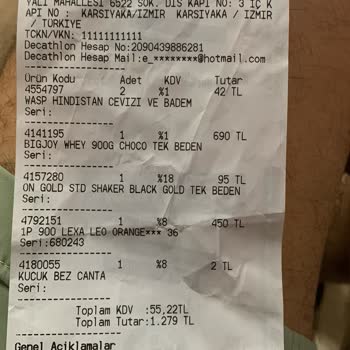 Decathlonda Alakasız Ürünü Ödemişim!
