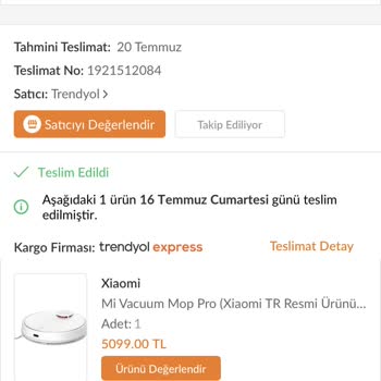 Xiaomi Mi Vacuum Mop Pro Kendi Kendine Kapanıyor