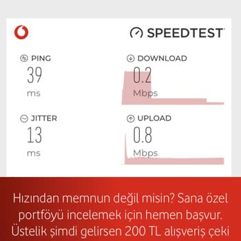 Vodafone Mobil Veri Yavaşlığı