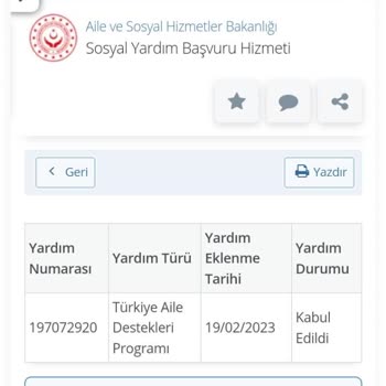 Aile Ve Sosyal Hizmetler Bakanlığı Yardım Desteği Ödemesi Yapmadı.