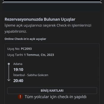 Pegasus Uçak Bileti Ücret İadesi