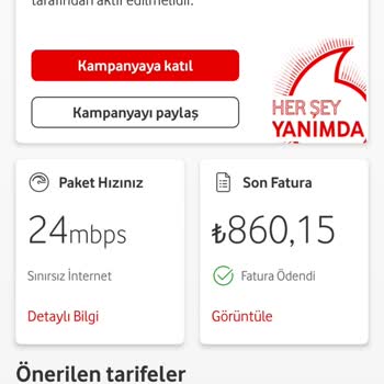 Vodafone Net Şirketinden Yeni Kampanya İle İlgili Sorun