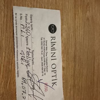 Rimini Optik İade Almayan Mağaza