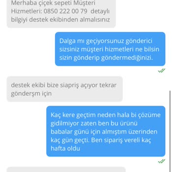 Çiçek Sepeti Ürünüm Yanlış Geldi