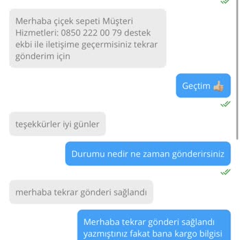 Çiçek Sepeti Ürünüm Yanlış Geldi
