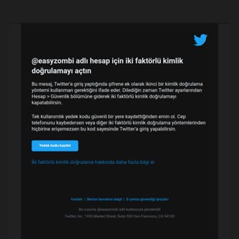Twitter Onay Kodu Gelmiyor