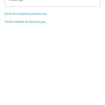 Twitter Onay Kodu Gelmiyor
