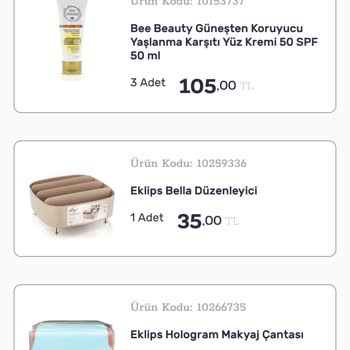 Gratis Eksik Ürün Sıfır İlgi