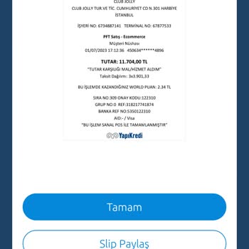 Jolly Tur Ücret İadesi Yapmadı