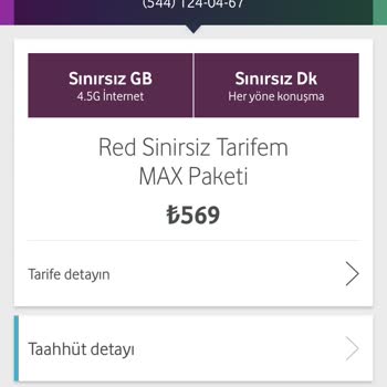Vodafone İnternet Hızı ( Faturalı Hat )