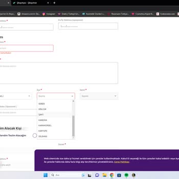 Gratis Adresimi Ekleyemiyorum İlçe Yok