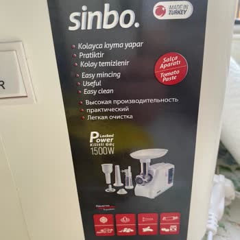 Sinbo Kıyma Makinesinin Pas Kararma Ve İs Yapması