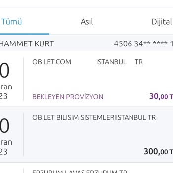 Obilet.com Haksız Onaysız İşlem Yapması