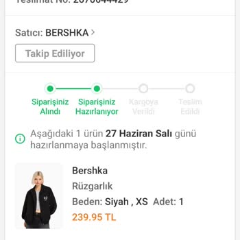 Bershka'DAN Aldığım Ürün Hala Kargoya Verilmedi
