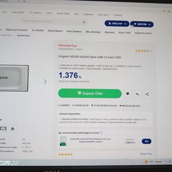 Kingston Satılan Ürünün Aynı Mağazada Farklı Fiyatlarda Satılması