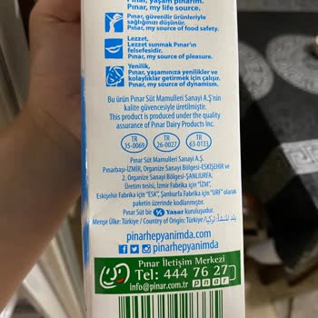 Pınar Sütte Kötü Tat Deneyimi
