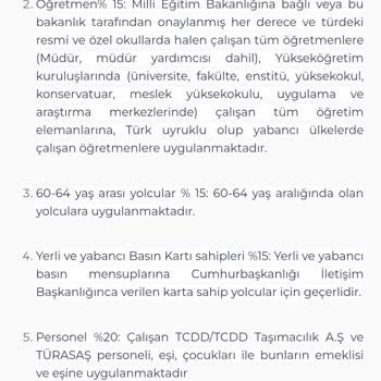 YHT (Yüksek Hızlı Tren) İndirim Uygulamalarında Personel Bilgisizliği