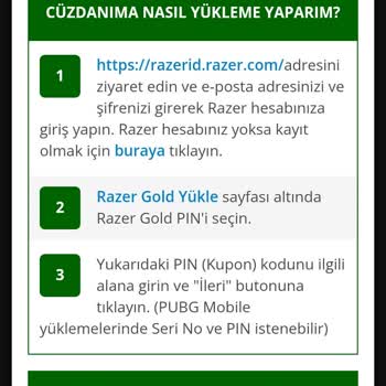 Playstore.com Razer Gold E Pin Kodu Gelmedi