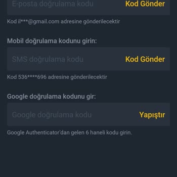Binance TR Doğrulama Kodu Düzeltmemesi