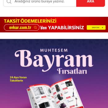 Evkur Alışveriş İnternet Üzerinden Fatura Ödeyememek