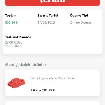 Show Hipermarket Ürünleri Getirmedi İade De Yapmıyor!