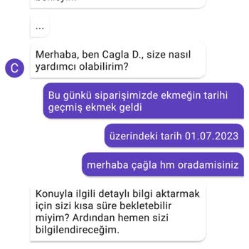 Getir Tarihi Geçmiş Ekmek