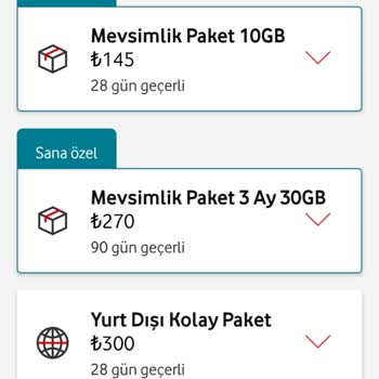 Vodafone Verdiği Taahhüde Uymuyor. Paketimi Tanımlamıyor.