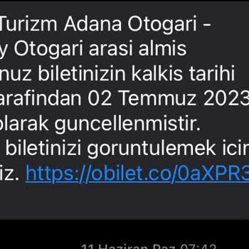 Metro Turizm Bileti Satılan Seferin Gerçekleşmemesi