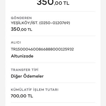 Akbank 350 TL Havale İçin 700 TL İşlem Ücreti İstiyor