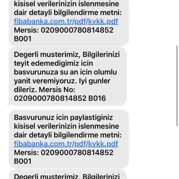 Fibabanka Bilgilerim Teyit Edilemiyor