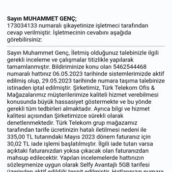 Türk Telekom Tarife Ve Fatura Haksızlığı