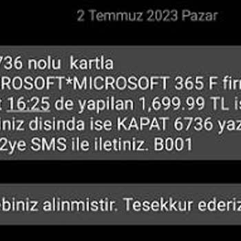 Microsoft Kartımdan Habersiz Para Çekmiş