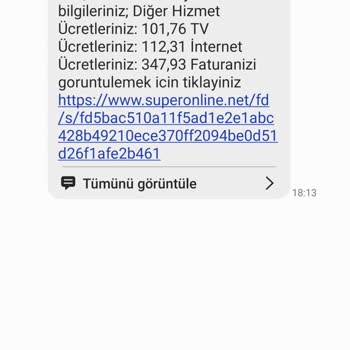Superonline Haksız Yeri Fatura