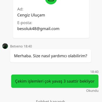 Betveno Para Ödemiyor Hemen Engelliyor