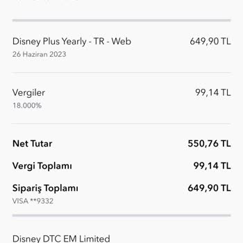 Disney Plus Üyelik Sorunu
