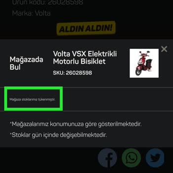A101 Volta Vsx Elektrikli Motor Mağazalar Açılmadan Nasıl Mağazalarda Bitti?