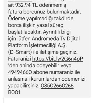 D-Smart Net İnternet Aboneliği Sorunu