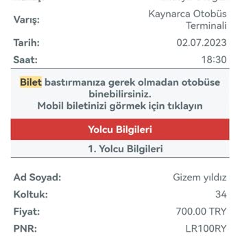 Obilet Yanlış Bilet Satışı