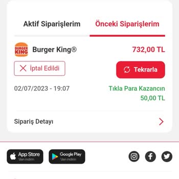 Tıkla Gelsin Siparişinde Konum Sıkıntısı Yüzünden Sipariş İptali