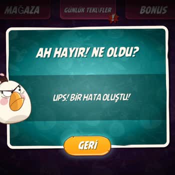 Angry Birds 2 Mağazadaki Günlük Teklifler Hatası