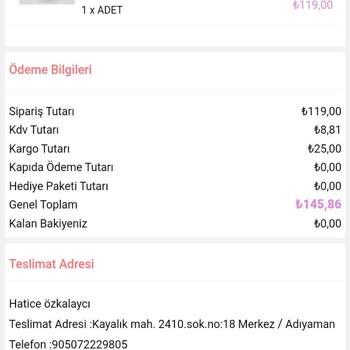 Feminen Moda Kargom Nerede Siparişim Ne Durumda