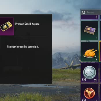 PUBG Mobile Premium Sandık Kuponunda Aç Butonu Yok