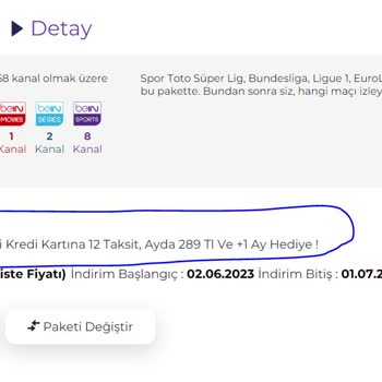 Digiturk Sporun Yıldızı Paketi Eski-Yeni Üye Astronomik Fiyat Farkı