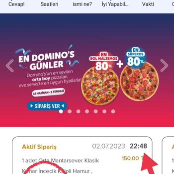Domino's 1saatte Teslim Edilen Buz Gibi Pizzalar