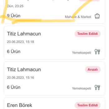 Lakayıt Yemek Sepeti
