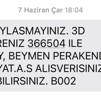 Beymen Ürün Gelmedi. K